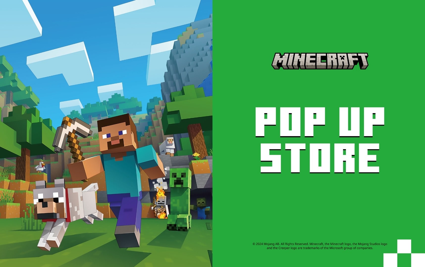 MINECRAFT POP UP STORE