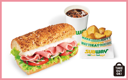 SUBWAY 生ハム＆マスカルポーネ（R）・コロコロポテト（S）・ドリンク（S）セット