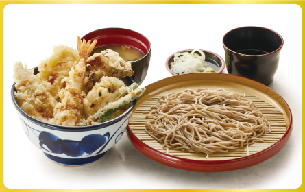 天丼　てんや　オールスター天丼 小藪そば（または小うどん）サービスセット