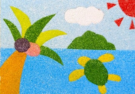 砂絵体験