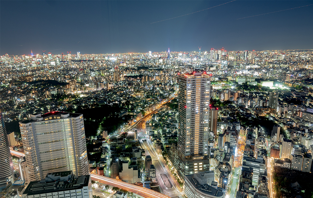 展望台から見える夜景