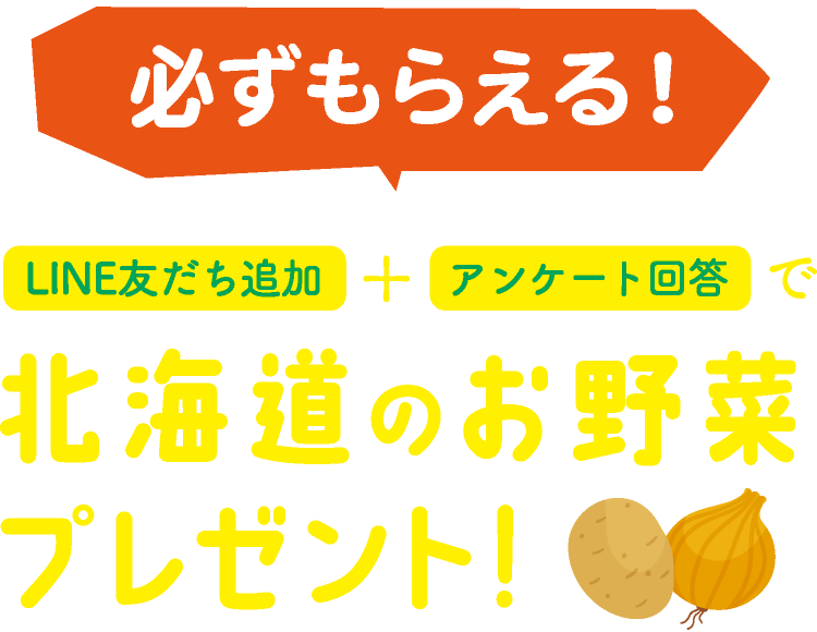 北海道のお野菜プレゼント