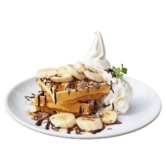 バナナチョコワッフル