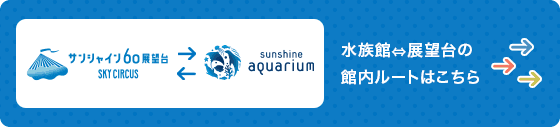 水族館⇔展望台の館内ルートはこちら